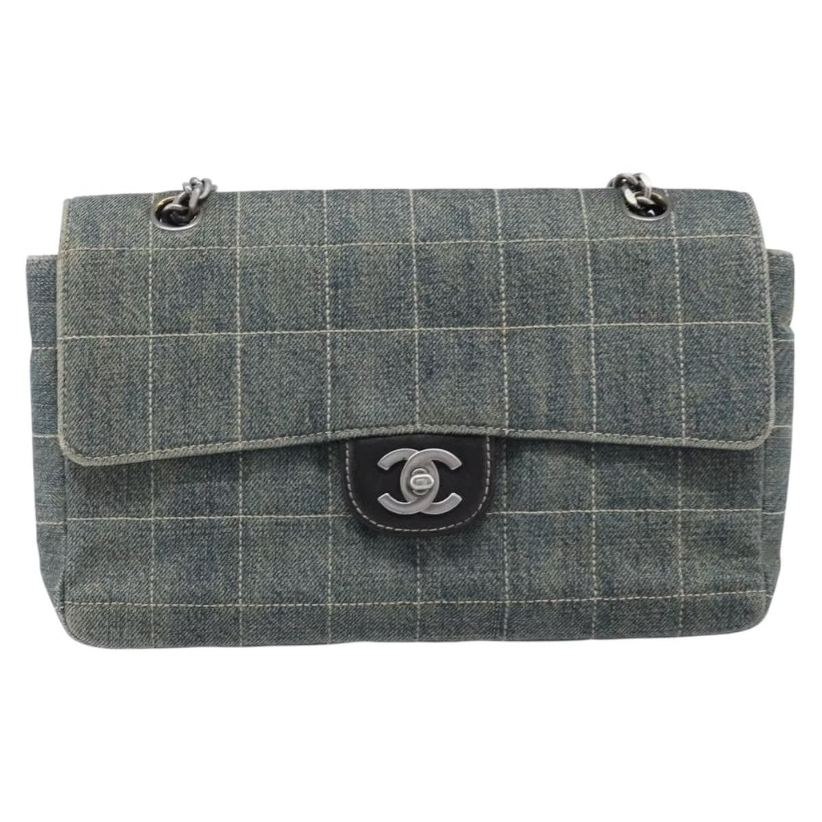 Chanel Single Flap Bag Denim