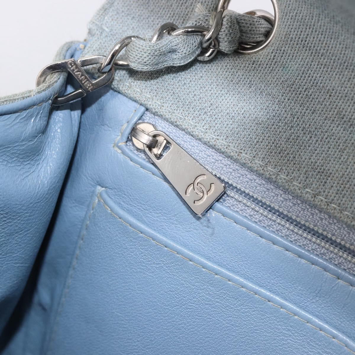 Chanel Single Flap Bag Denim