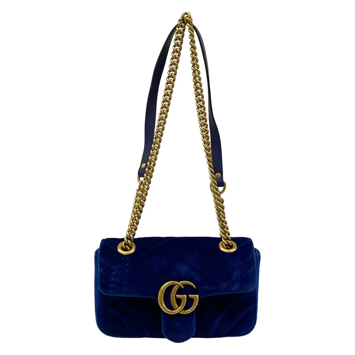 Gucci Marmont Velvet Midnight Blue
