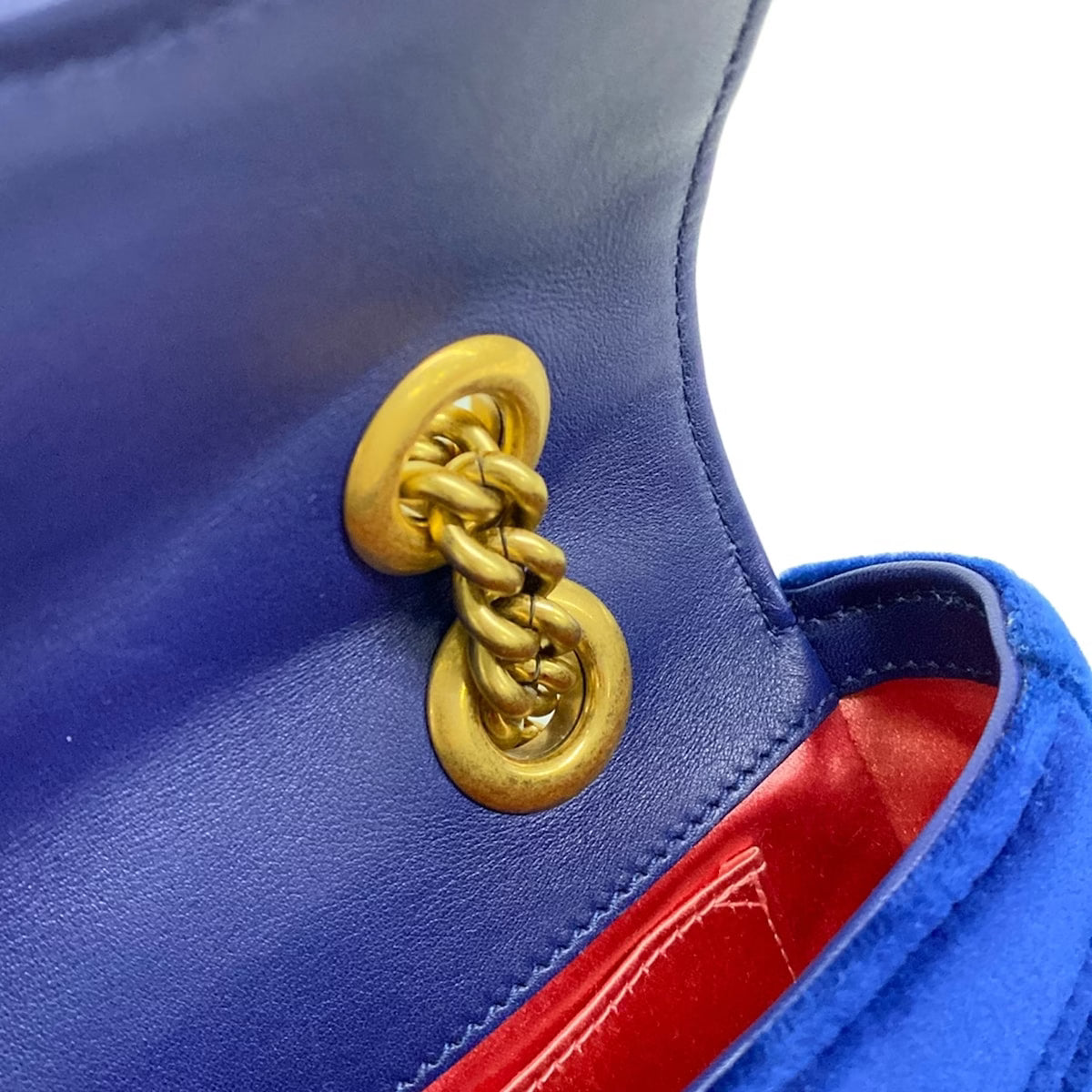 Gucci Marmont Velvet Midnight Blue
