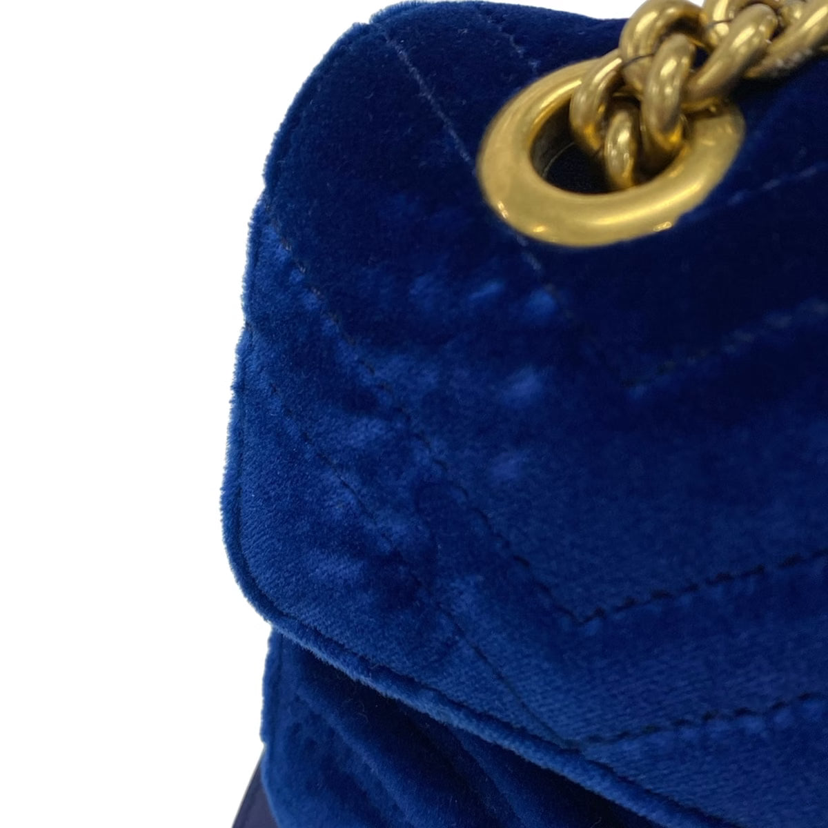 Gucci Marmont Velvet Midnight Blue