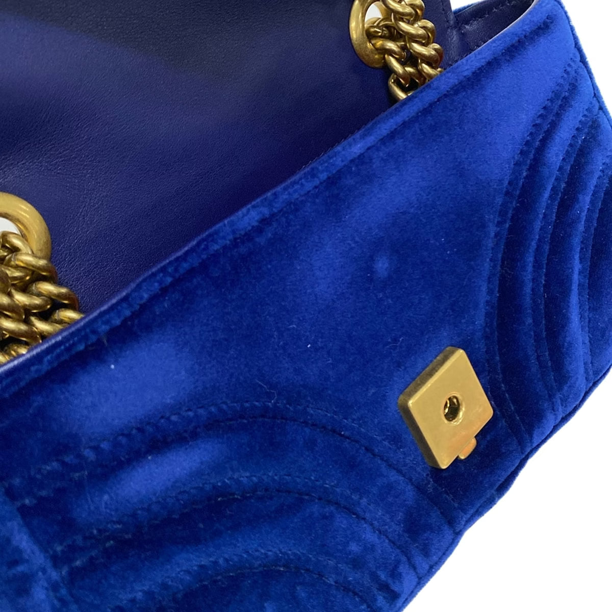 Gucci Marmont Velvet Midnight Blue