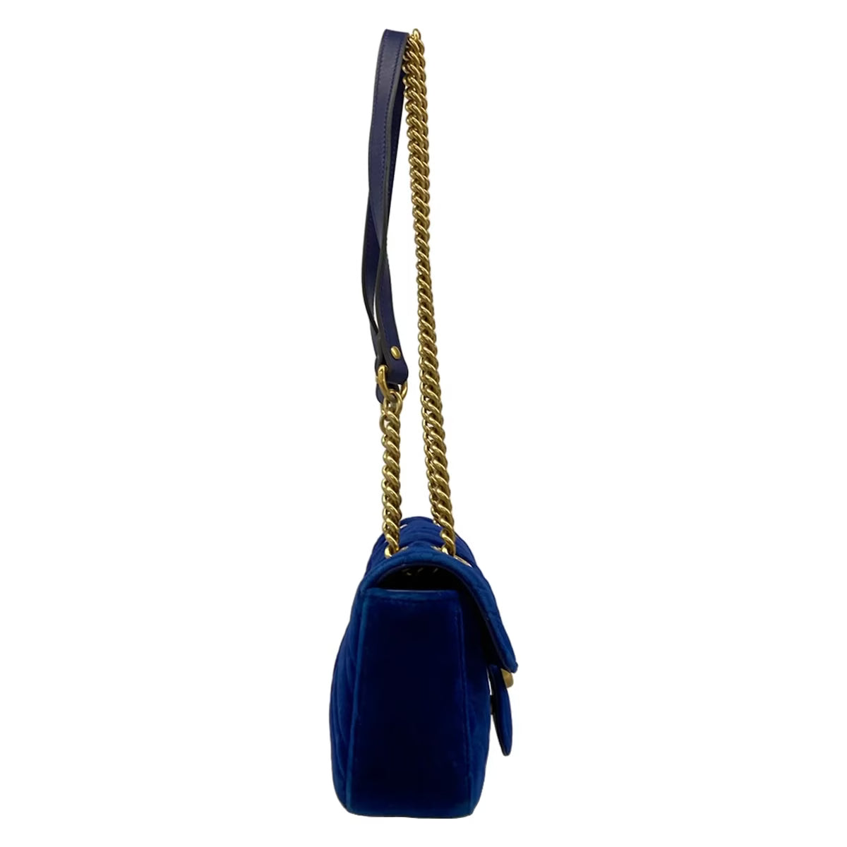 Gucci Marmont Velvet Midnight Blue
