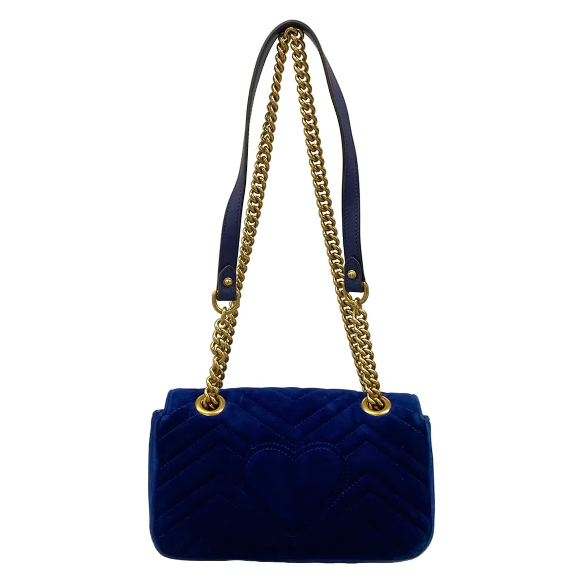 Gucci Marmont Velvet Midnight Blue