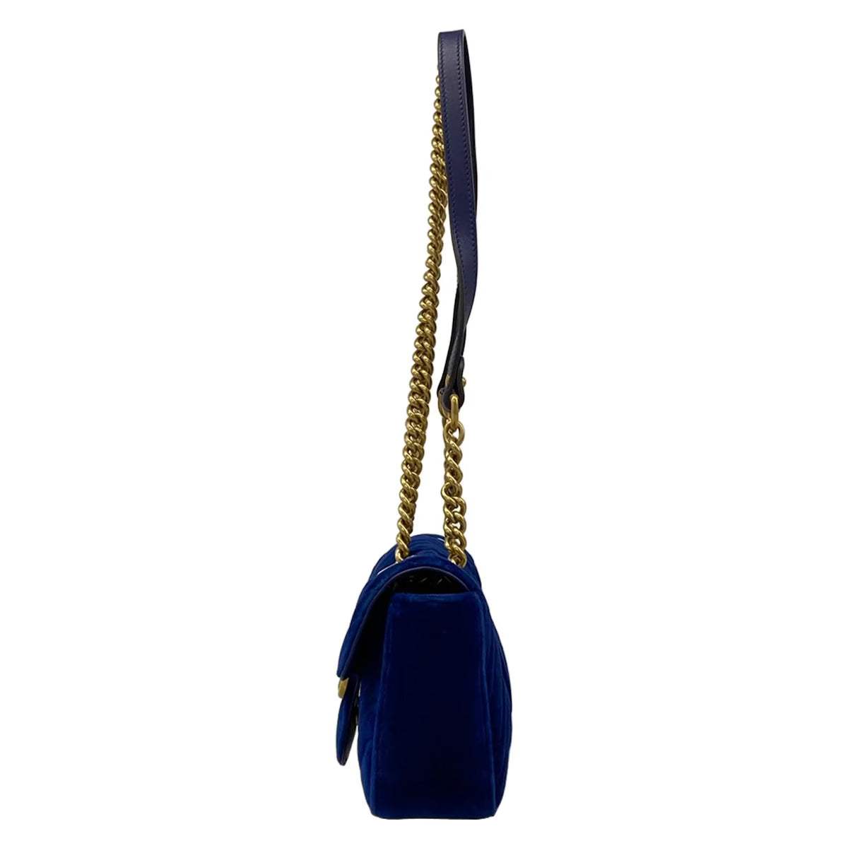 Gucci Marmont Velvet Midnight Blue