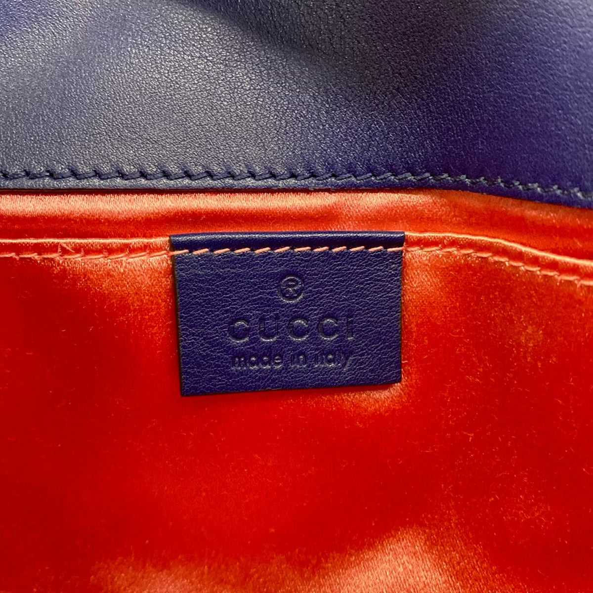 Gucci Marmont Velvet Midnight Blue