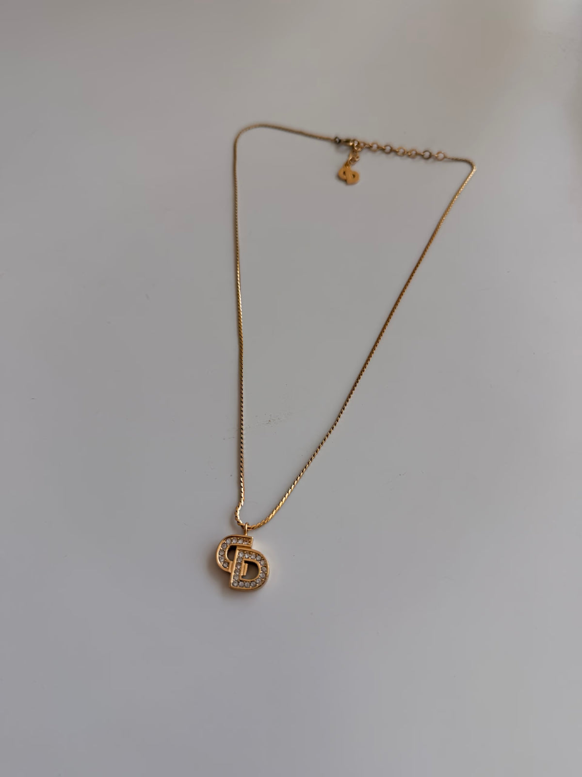 Dior Necklace CD Bold Rhinestone