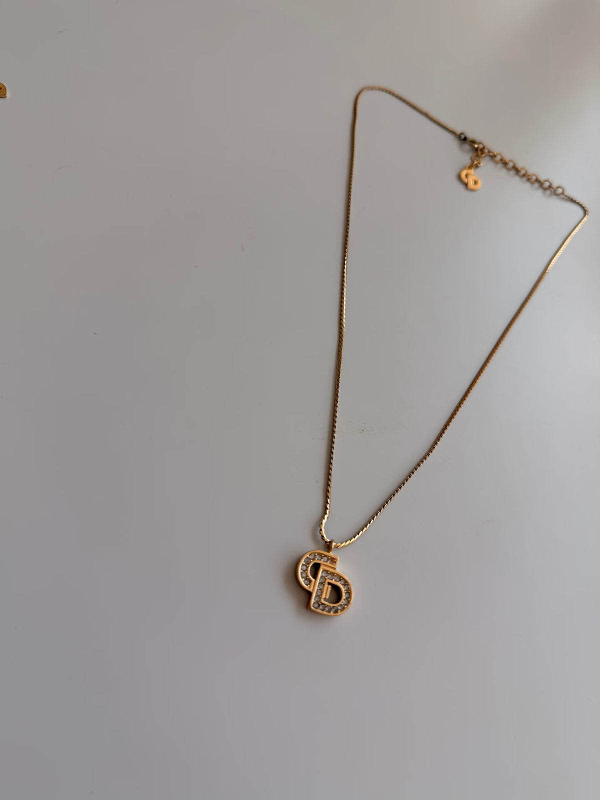 Dior Necklace CD Bold Rhinestone