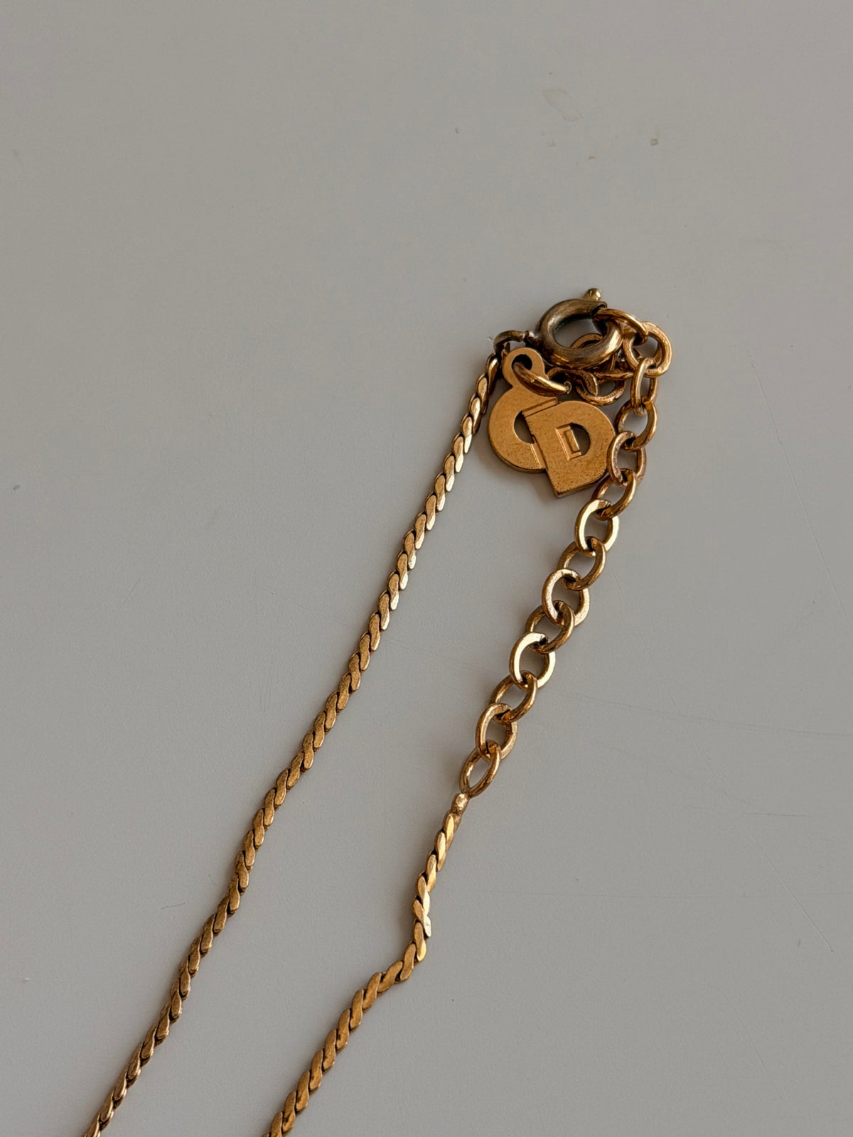 Dior Necklace CD Bold Rhinestone