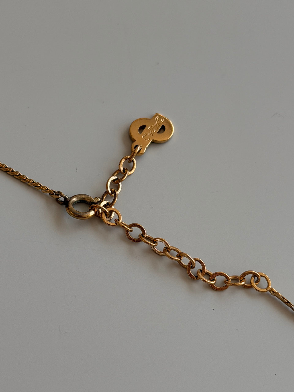 Dior Necklace CD Bold Rhinestone