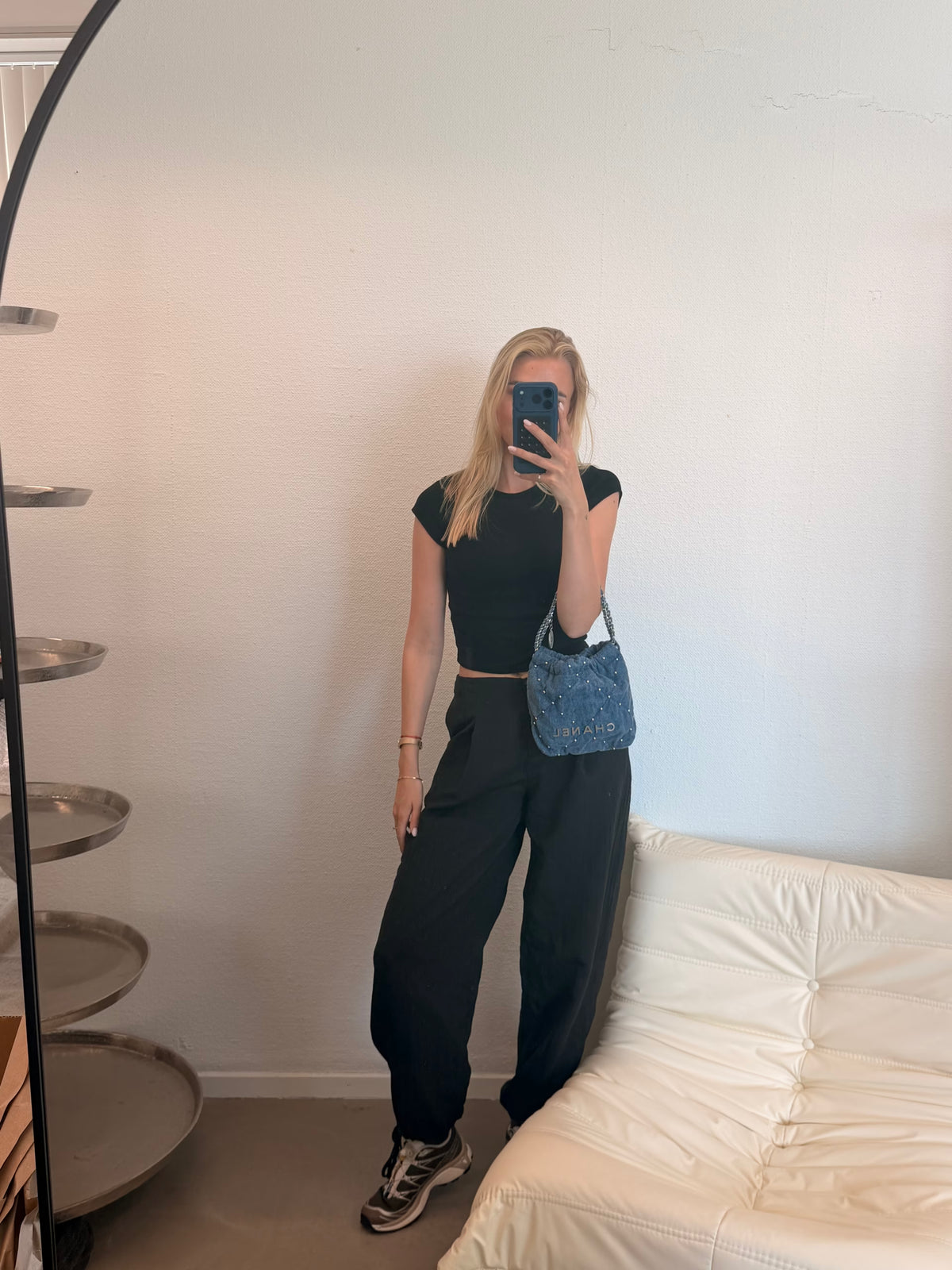 Chanel 22 Denim Mini Bag
