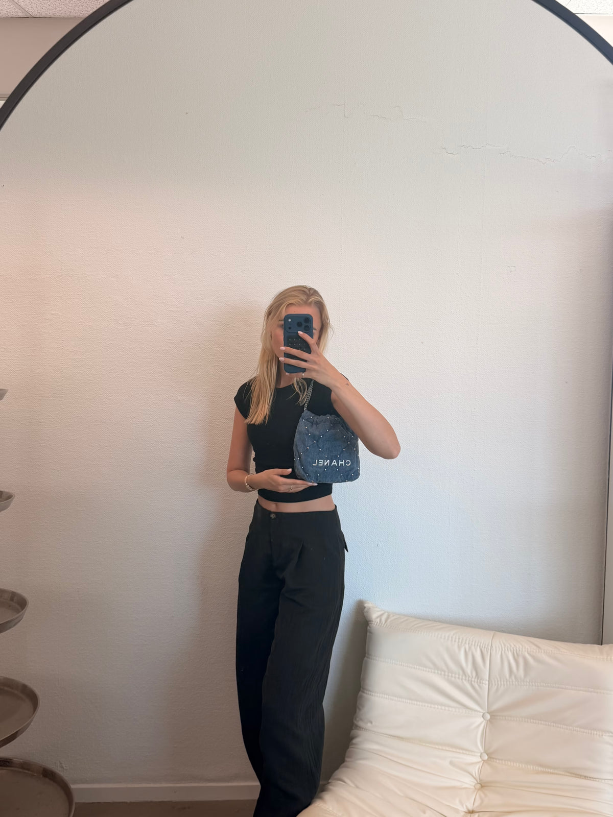 Chanel 22 Denim Mini Bag