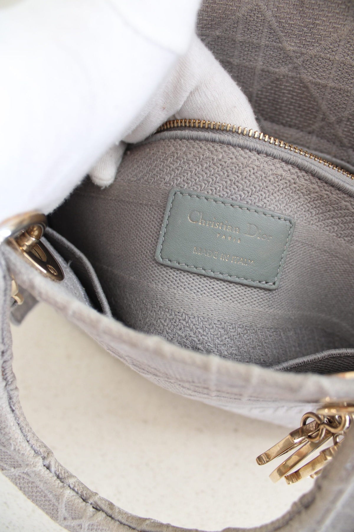 Dior Lady Dior D-Lite Grey