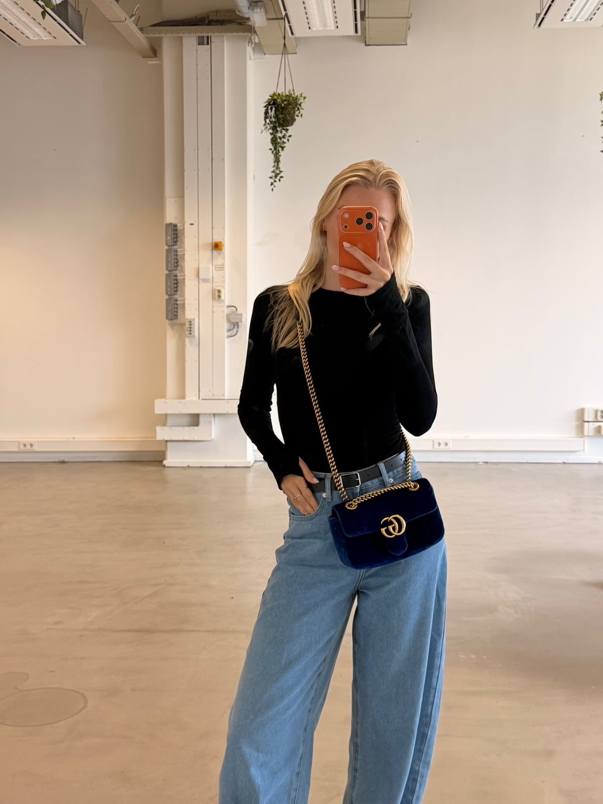 Gucci Marmont Velvet Midnight Blue