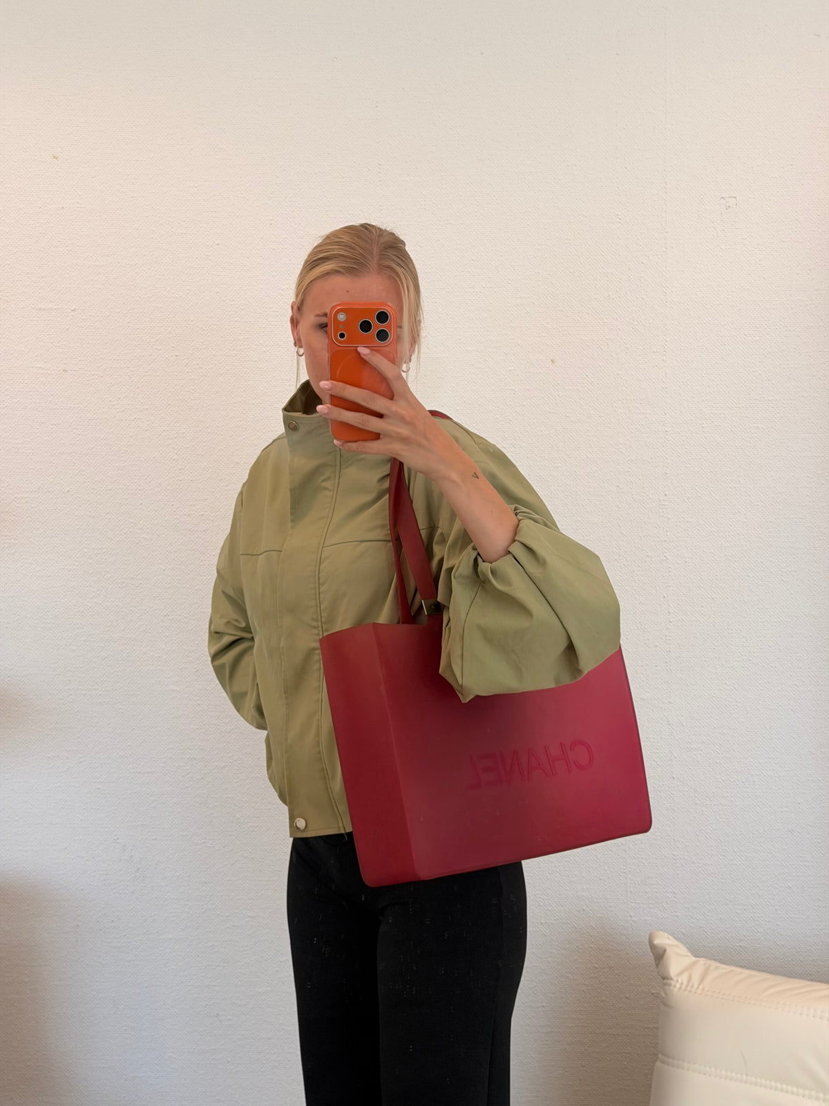 Chanel Rubber Tote Pink