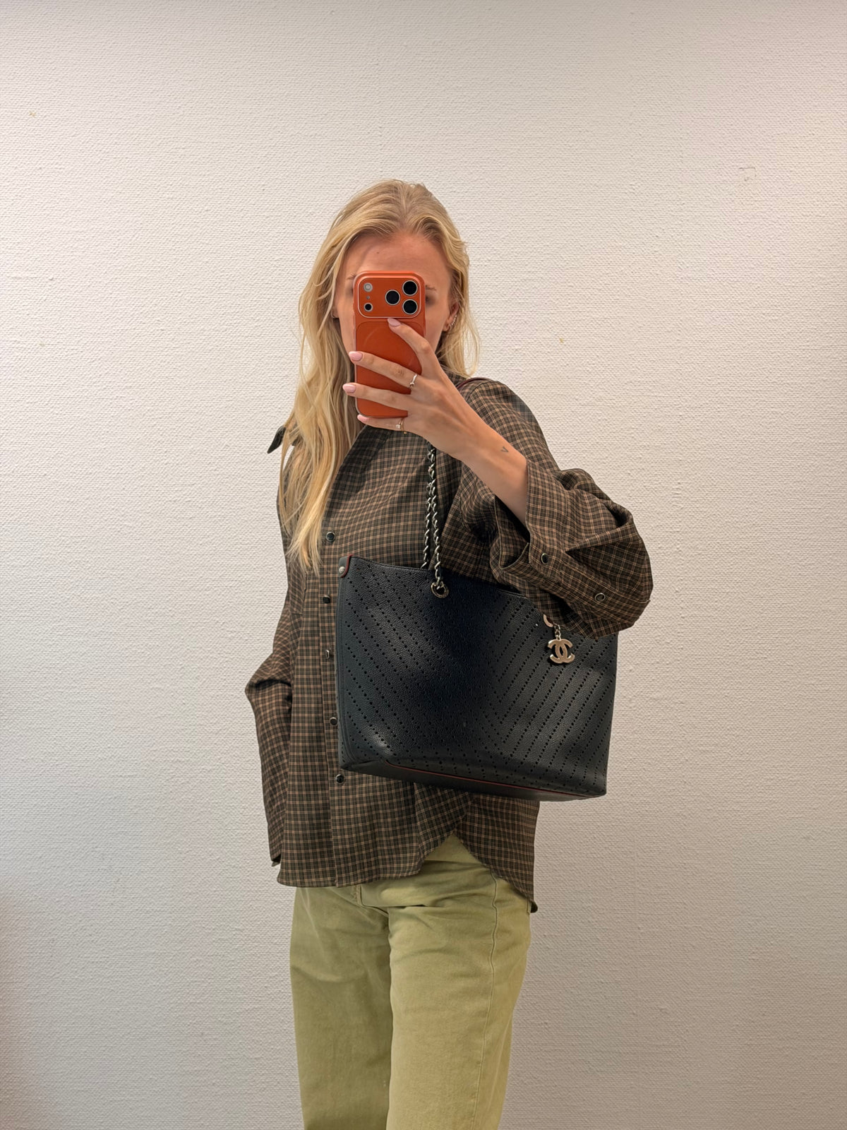 Chanel Calfskin Tote Bag