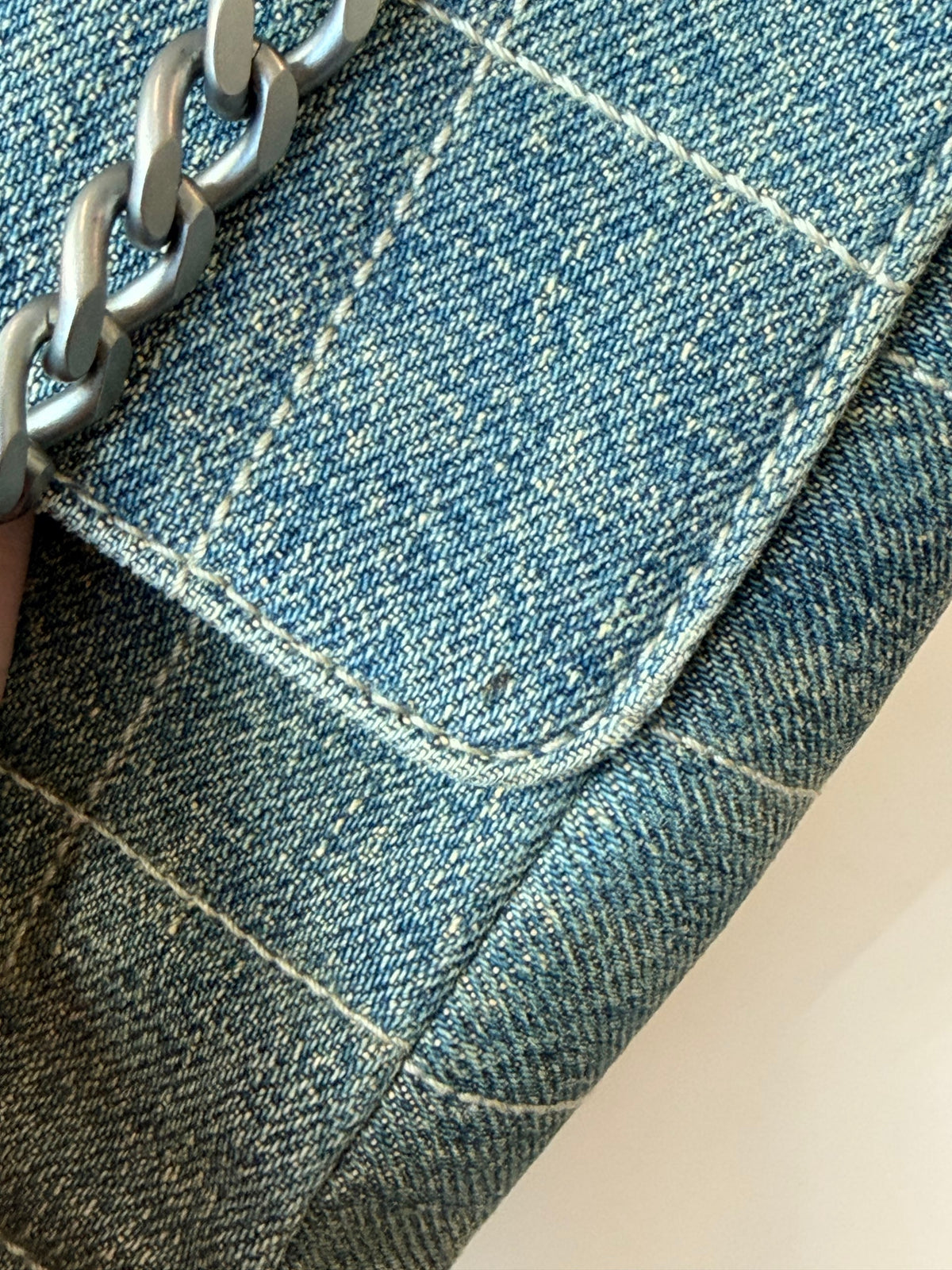 Chanel Single Flap Bag Denim