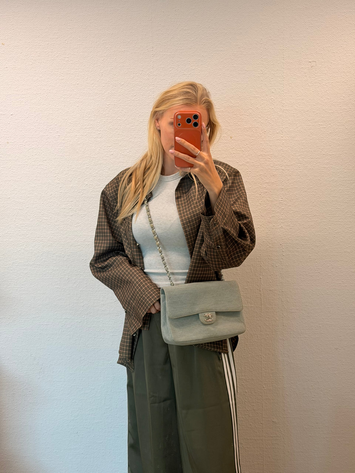 Chanel Single Flap Bag Denim
