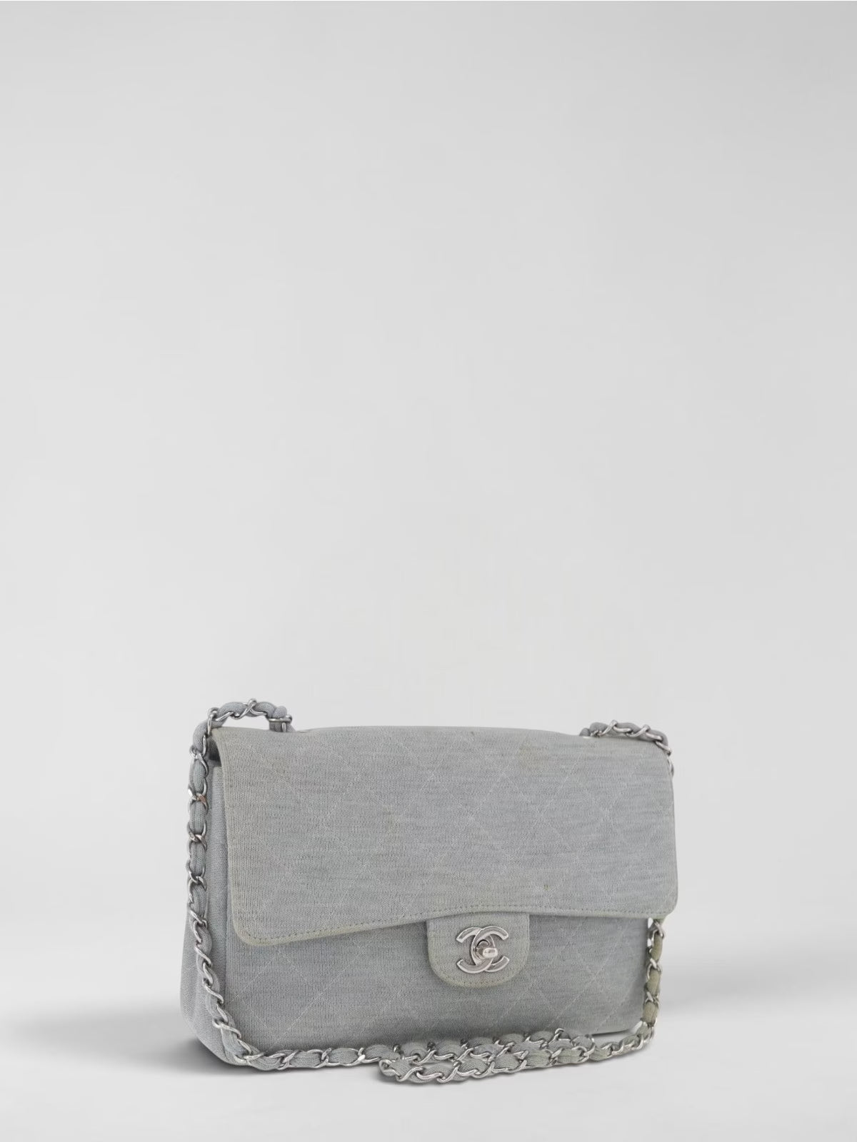 Chanel Single Flap Bag Denim