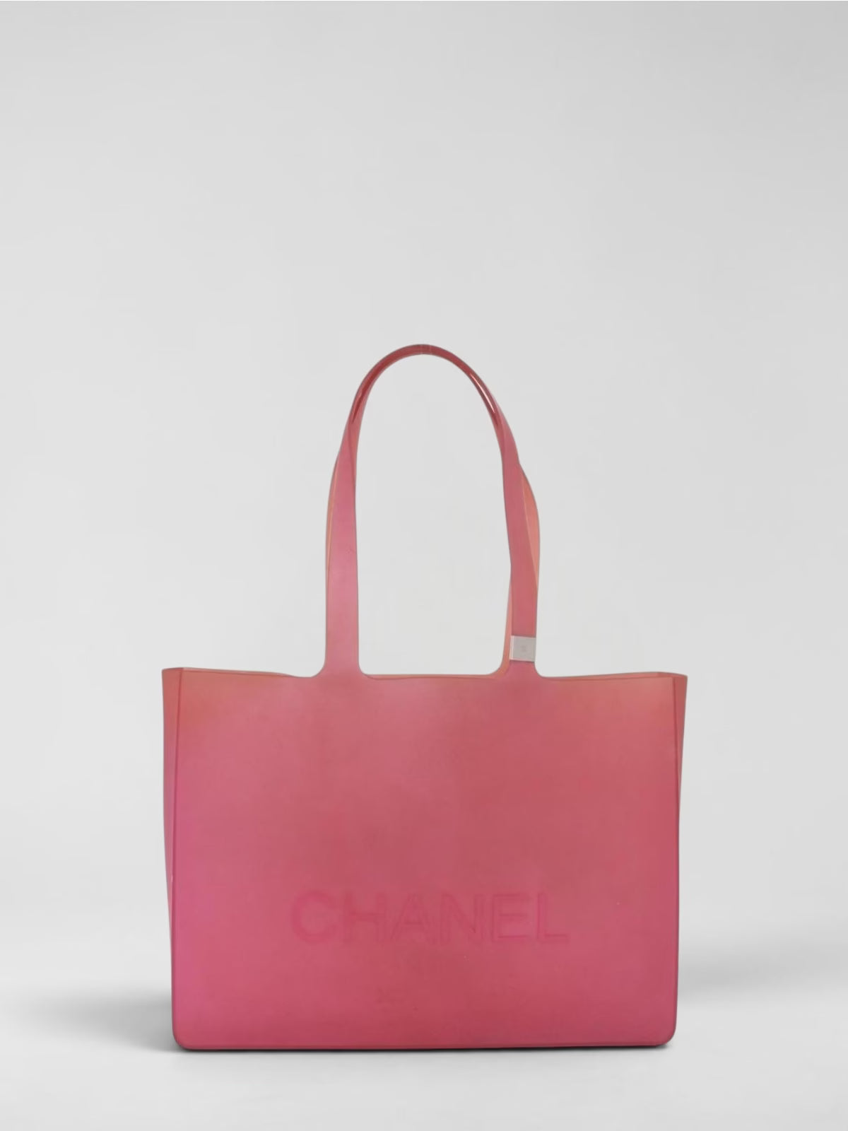 Chanel Rubber Tote Pink