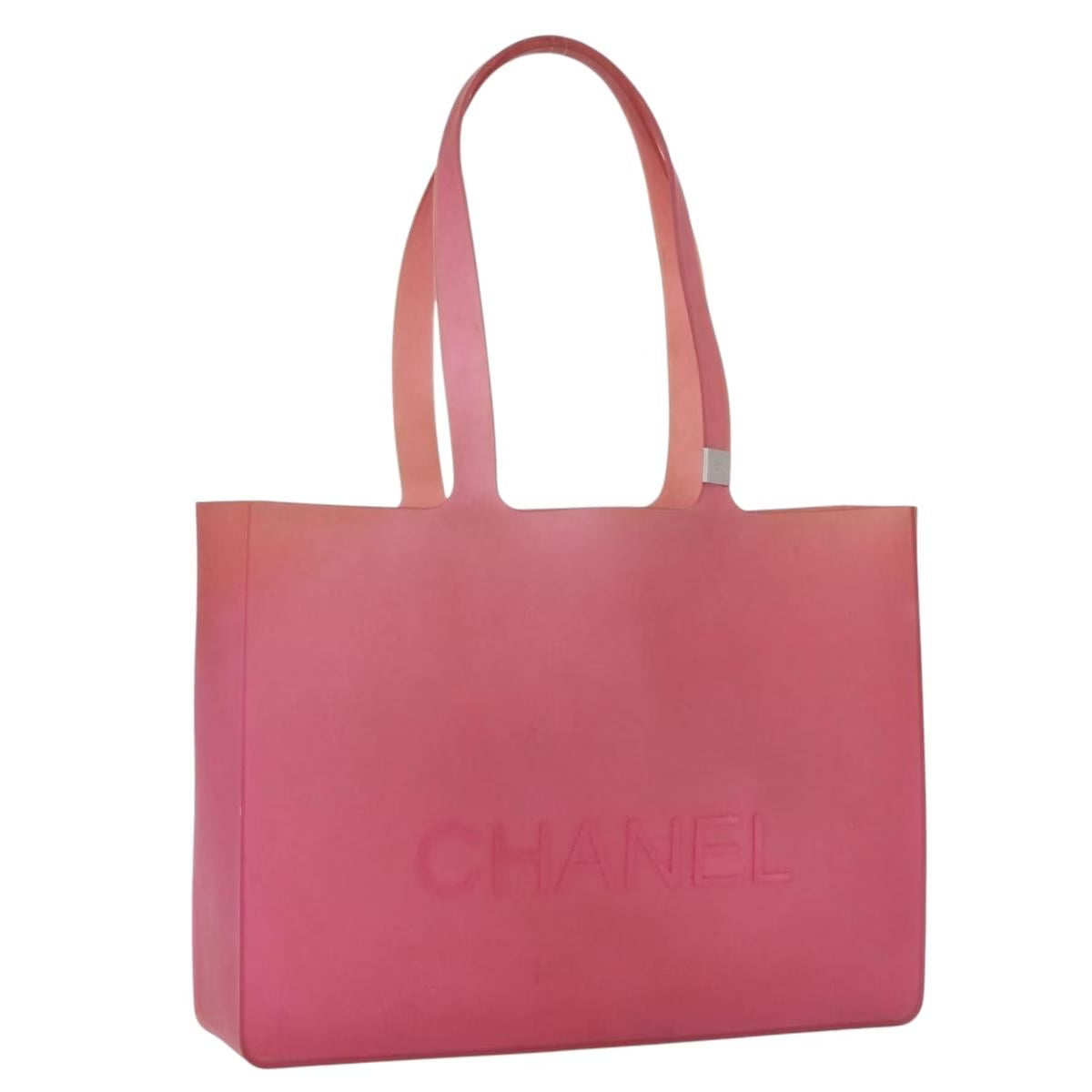 Chanel Rubber Tote Pink