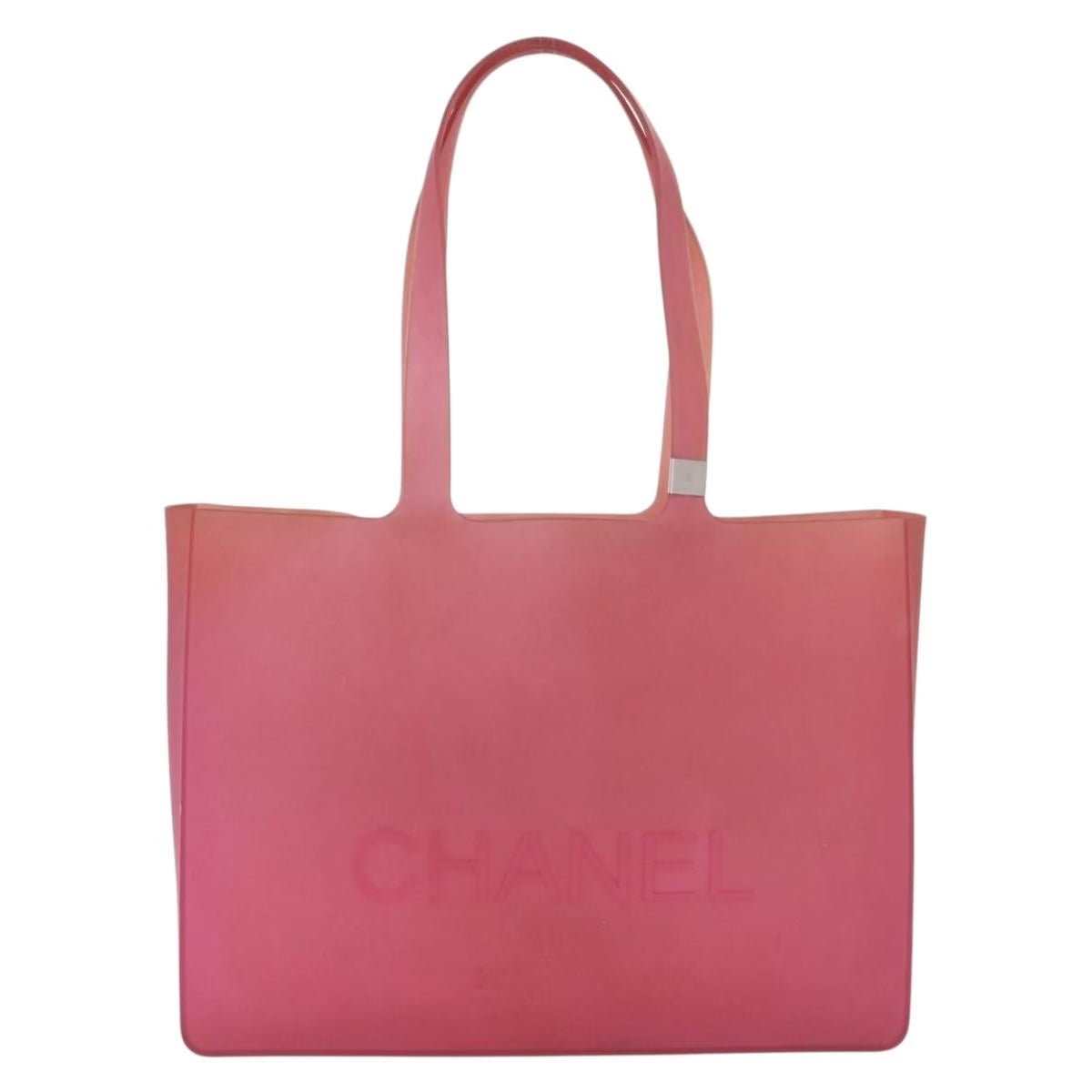 Chanel Rubber Tote Pink