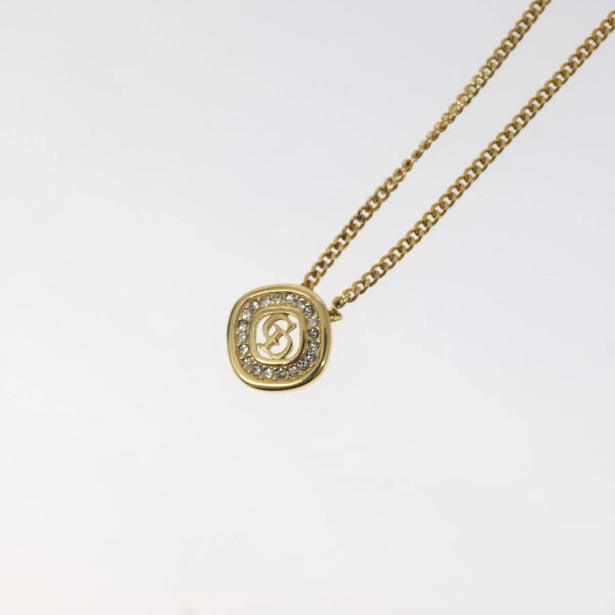 Dior Necklace Pendant Rhinestone