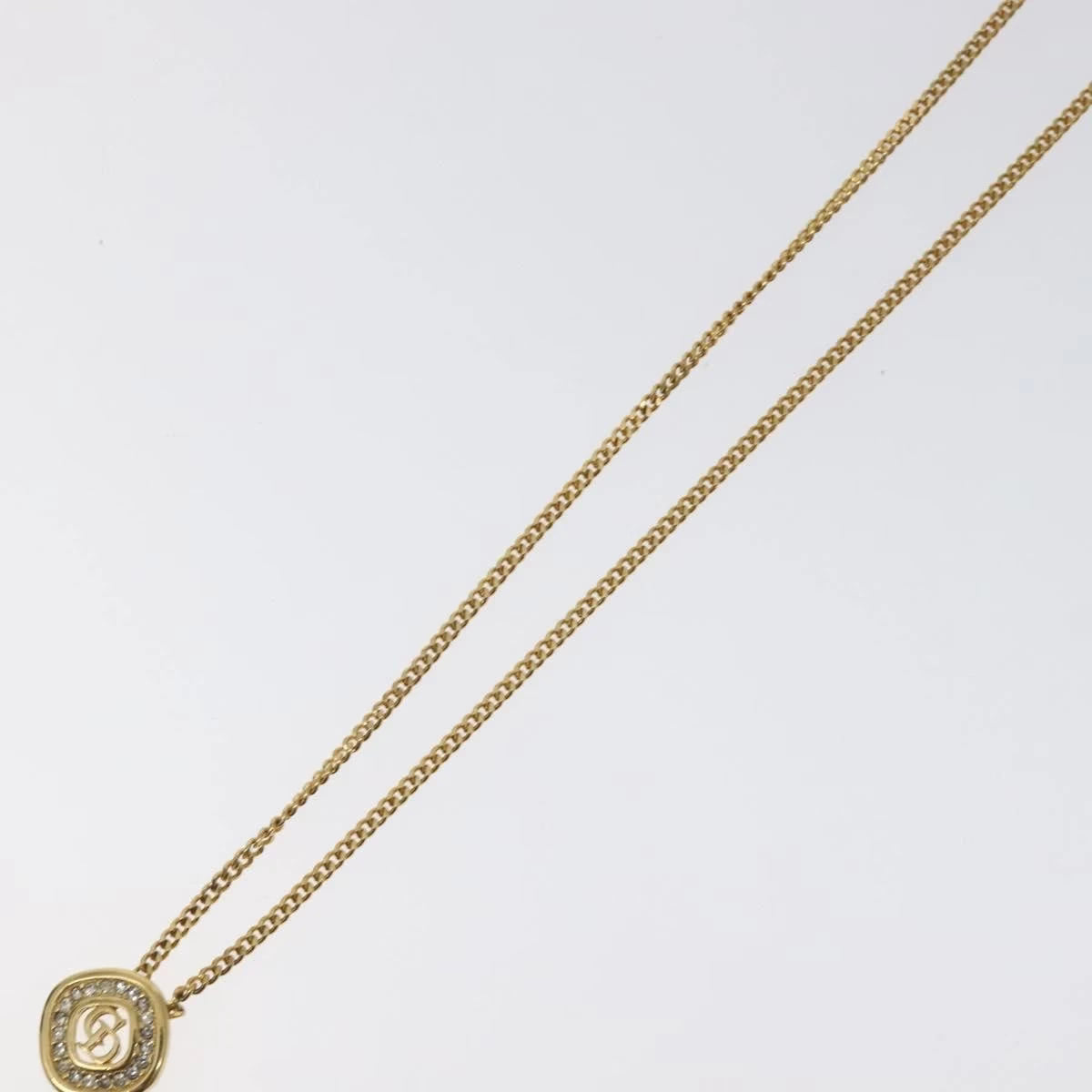 Dior Necklace Pendant Rhinestone