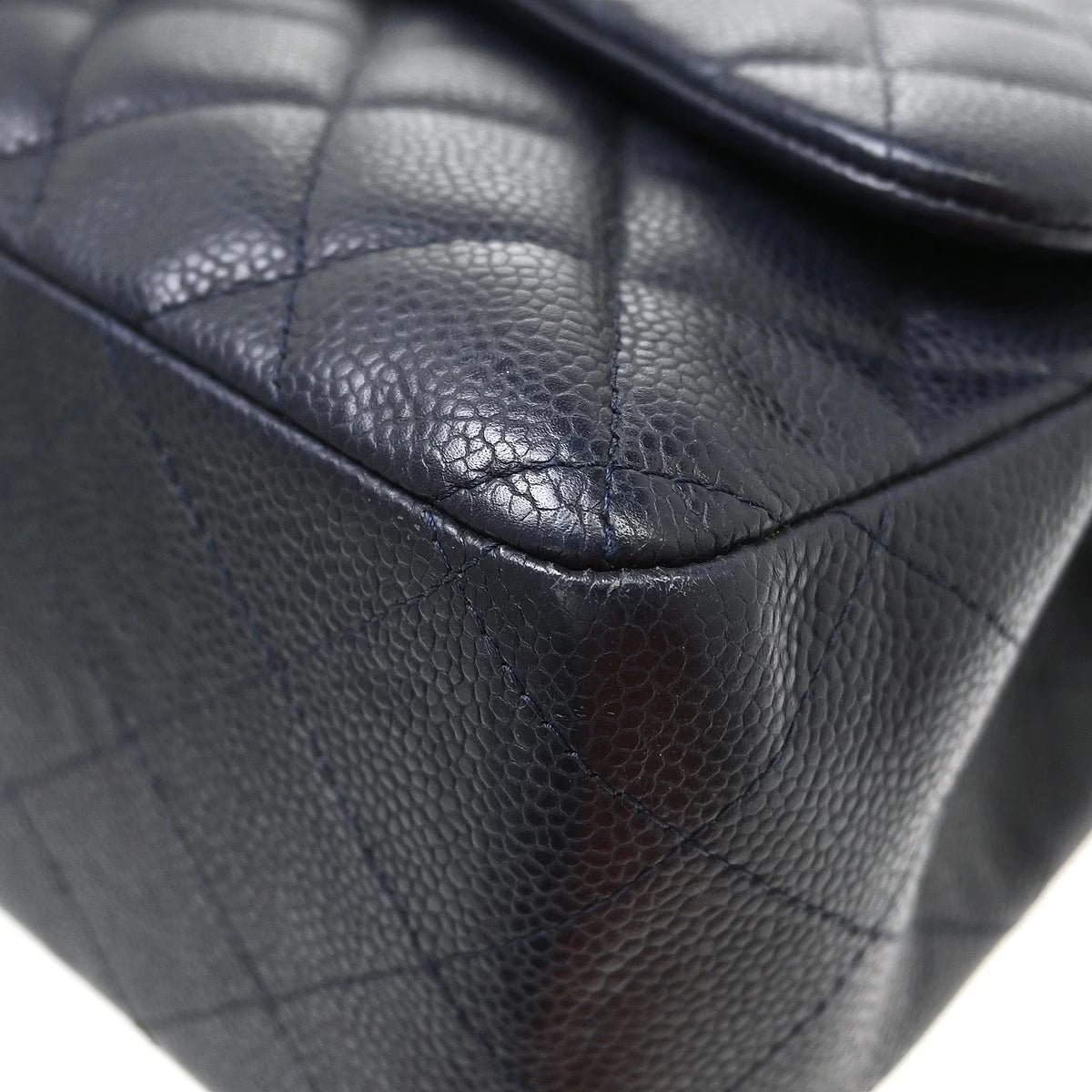 Chanel Jumbo Double Flap Bag Caviar Navy