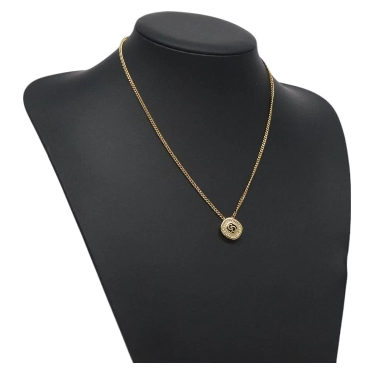 Dior Necklace Pendant Rhinestone