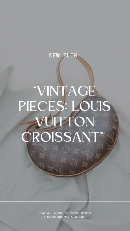 My little croissant 🥐🥲 #rebag #vintagefashion #lvcroissant