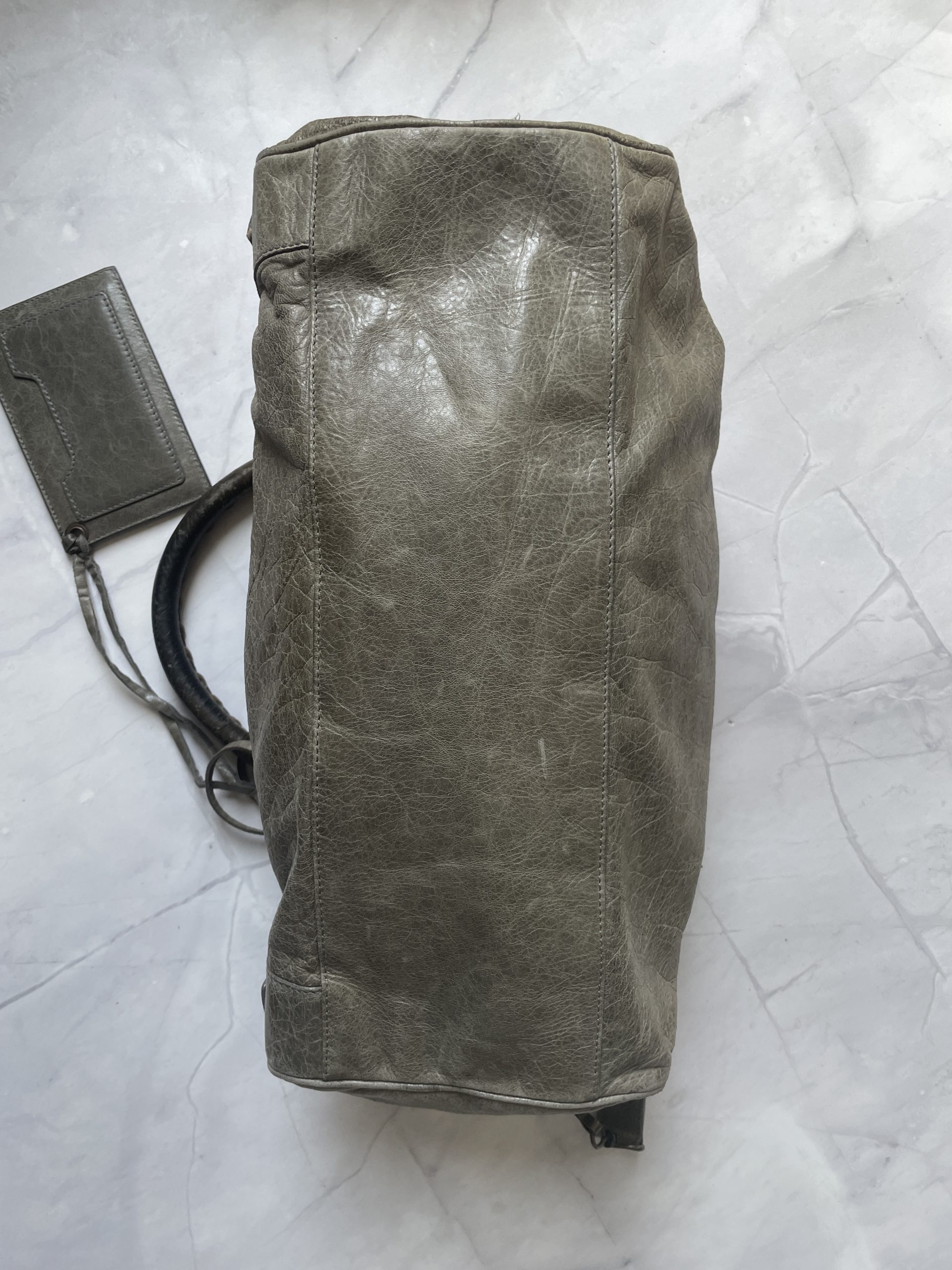 Balenciaga Light Grey City Bag with Crossbody Strap – The Hangout