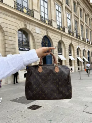 Louis Vuitton, Bags, Authenticity Guaranteed Louis Vuitton Jeune Fille Gm  Shoulder Bag Brown
