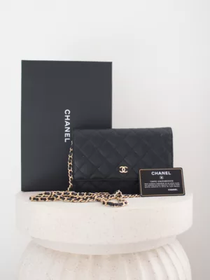 Chanel Wallet On Chain Caviar leather golden hardware