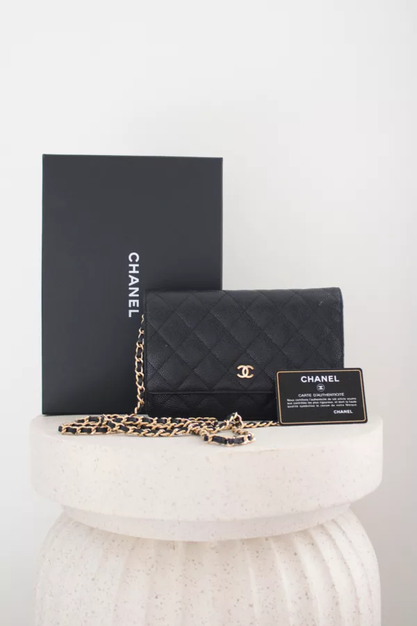 Chanel Wallet On Chain Caviar leather golden hardware