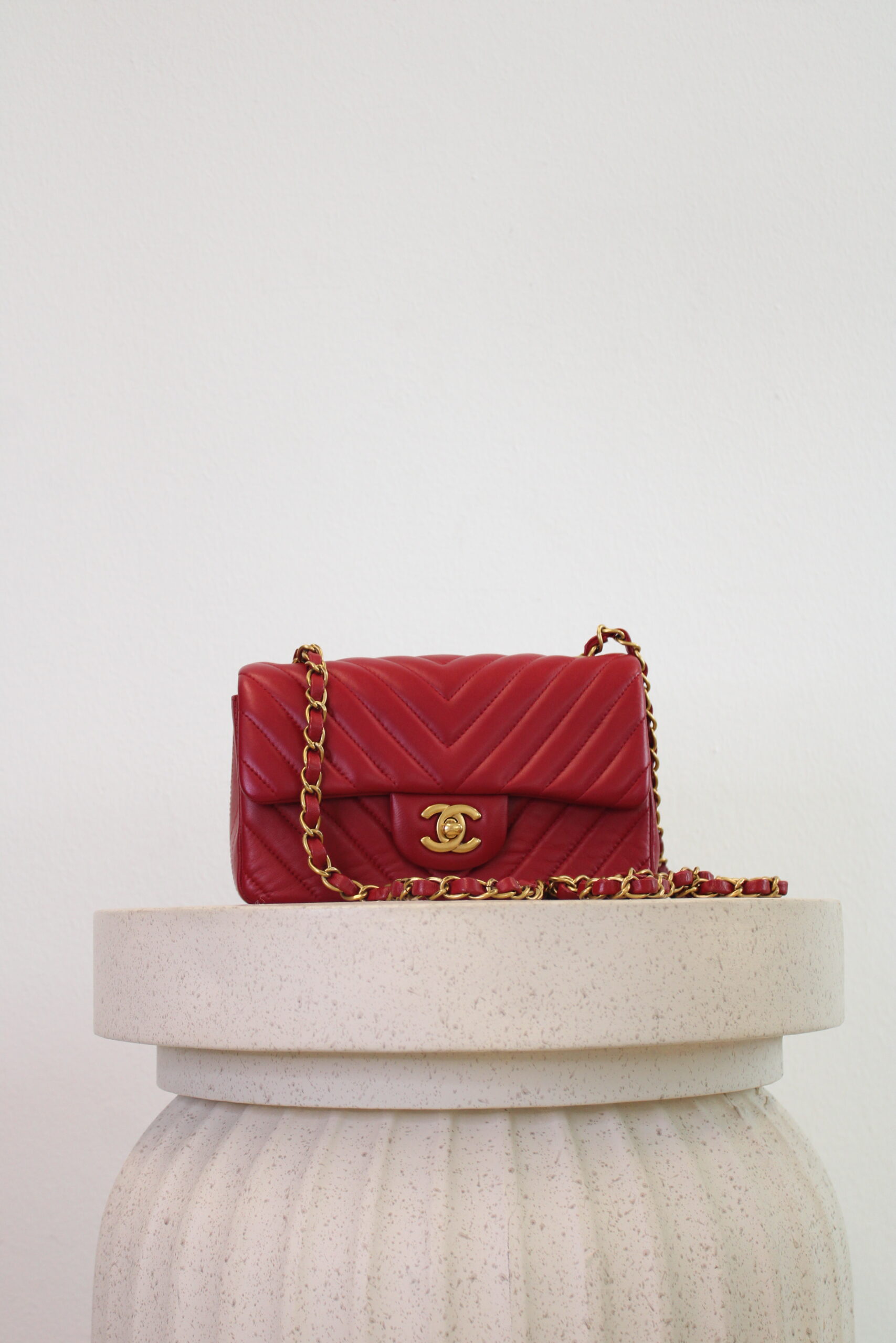 Chanel Flap Bag Mini Ruby - Vintasje