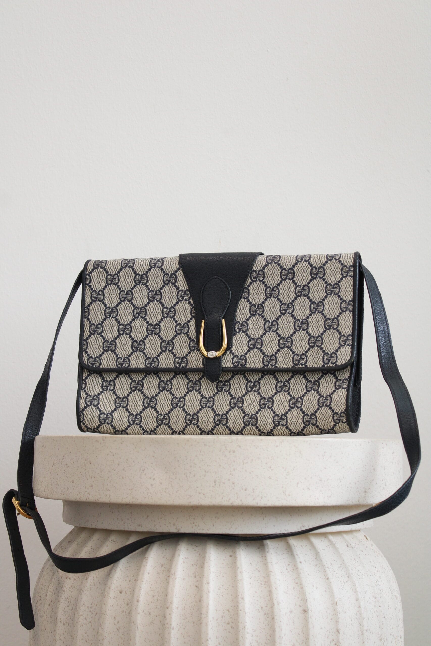 Gucci GG Crossbody PVC Buckle Navy