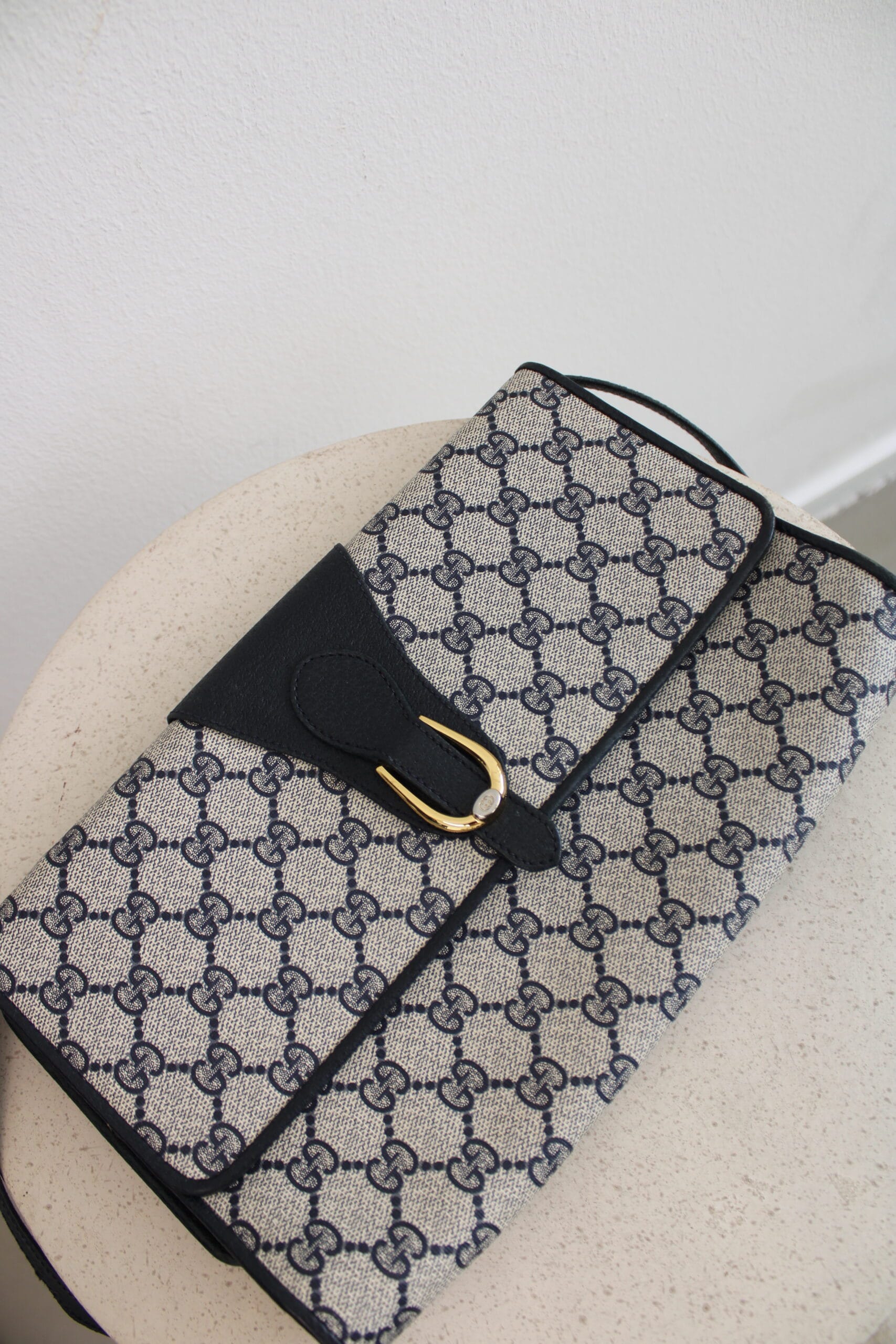 Gucci GG Crossbody PVC Buckle Navy - Image 4