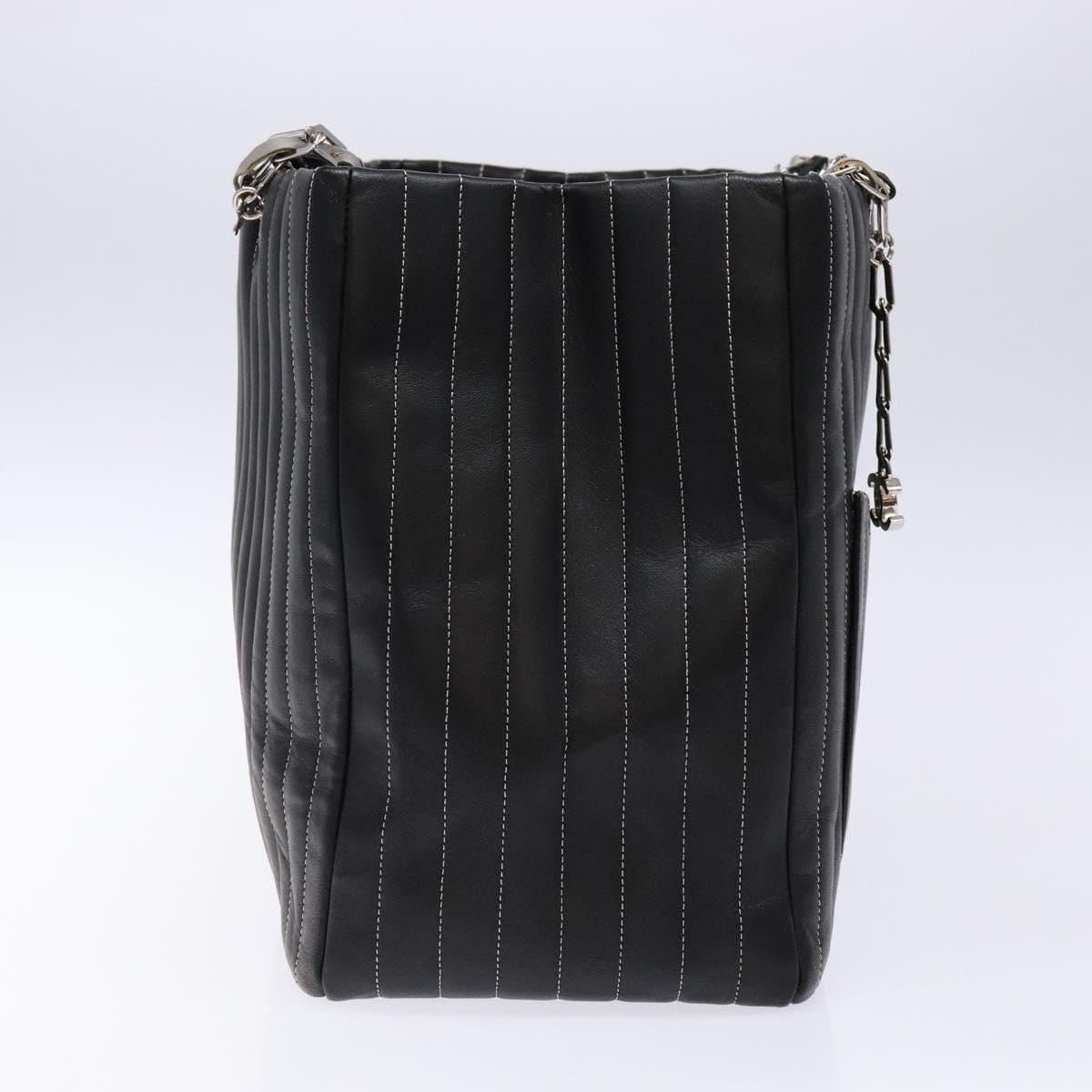Chanel Leather Stitch Tote Black - Image 6