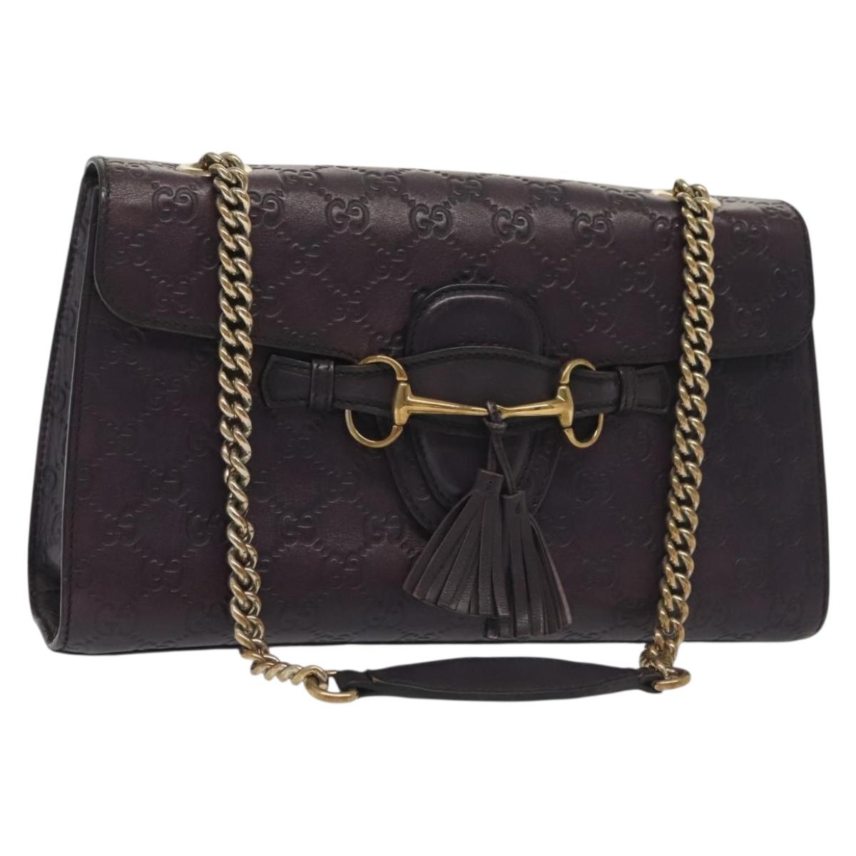 Gucci Guccissima Horsebit Aubergine - Image 5