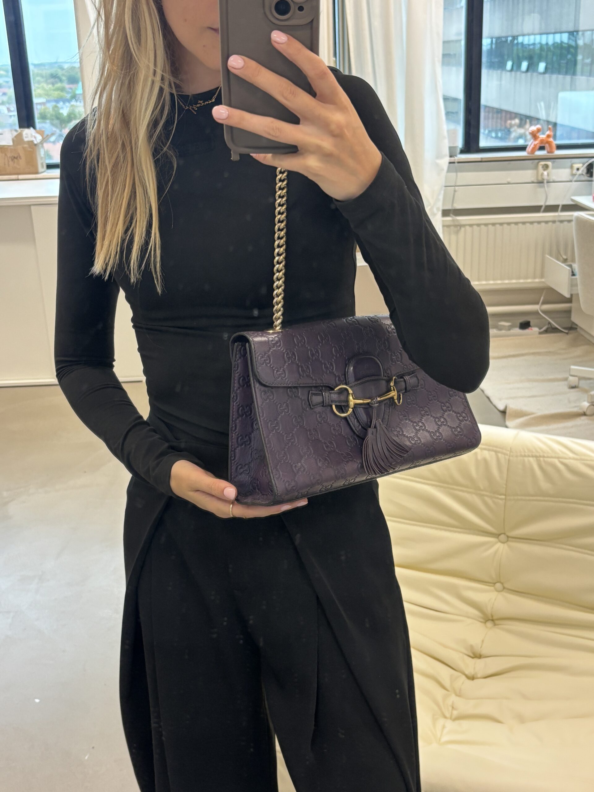 Gucci Guccissima Horsebit Aubergine - Image 3