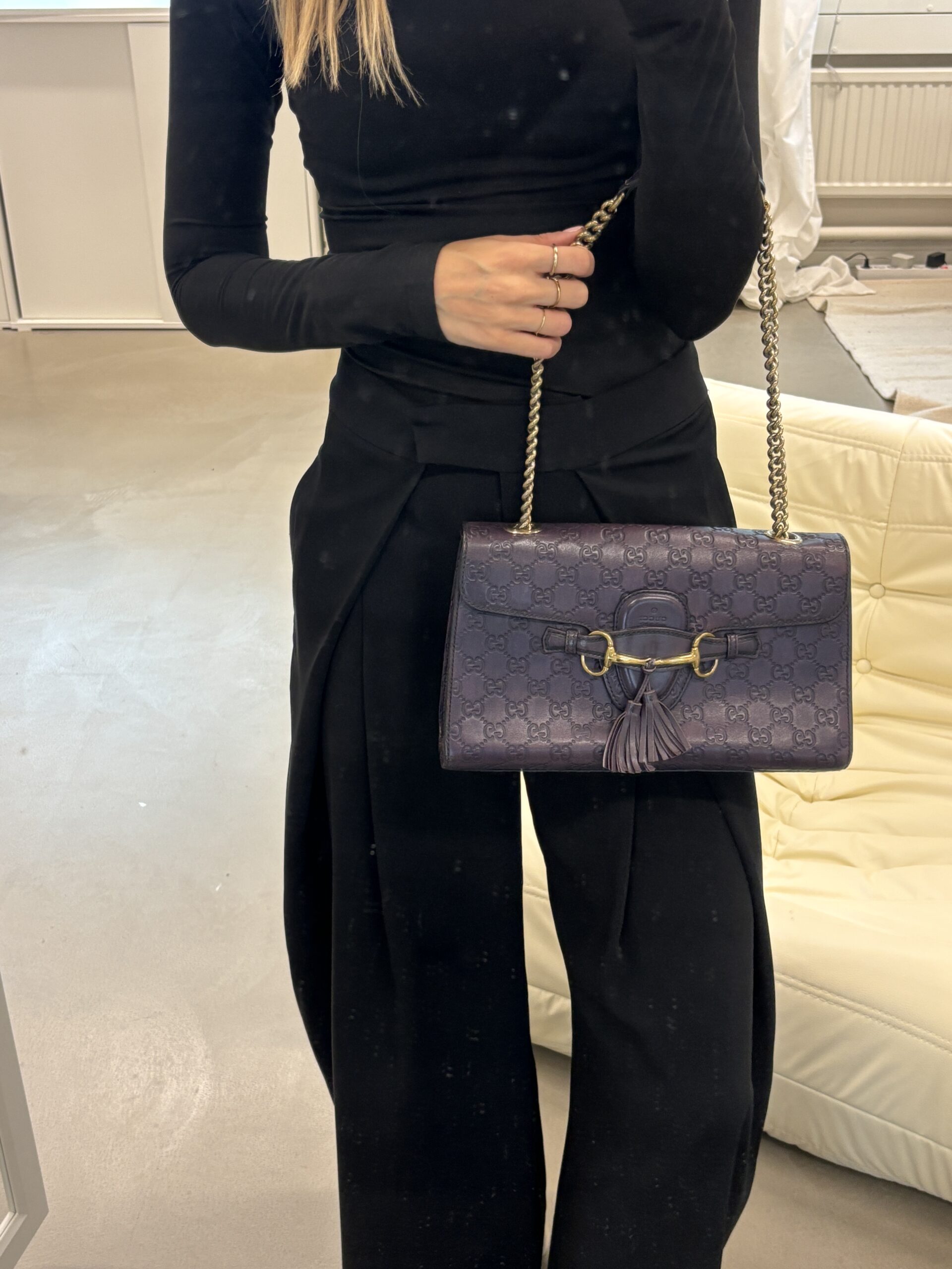 Gucci Guccissima Horsebit Aubergine - Image 4