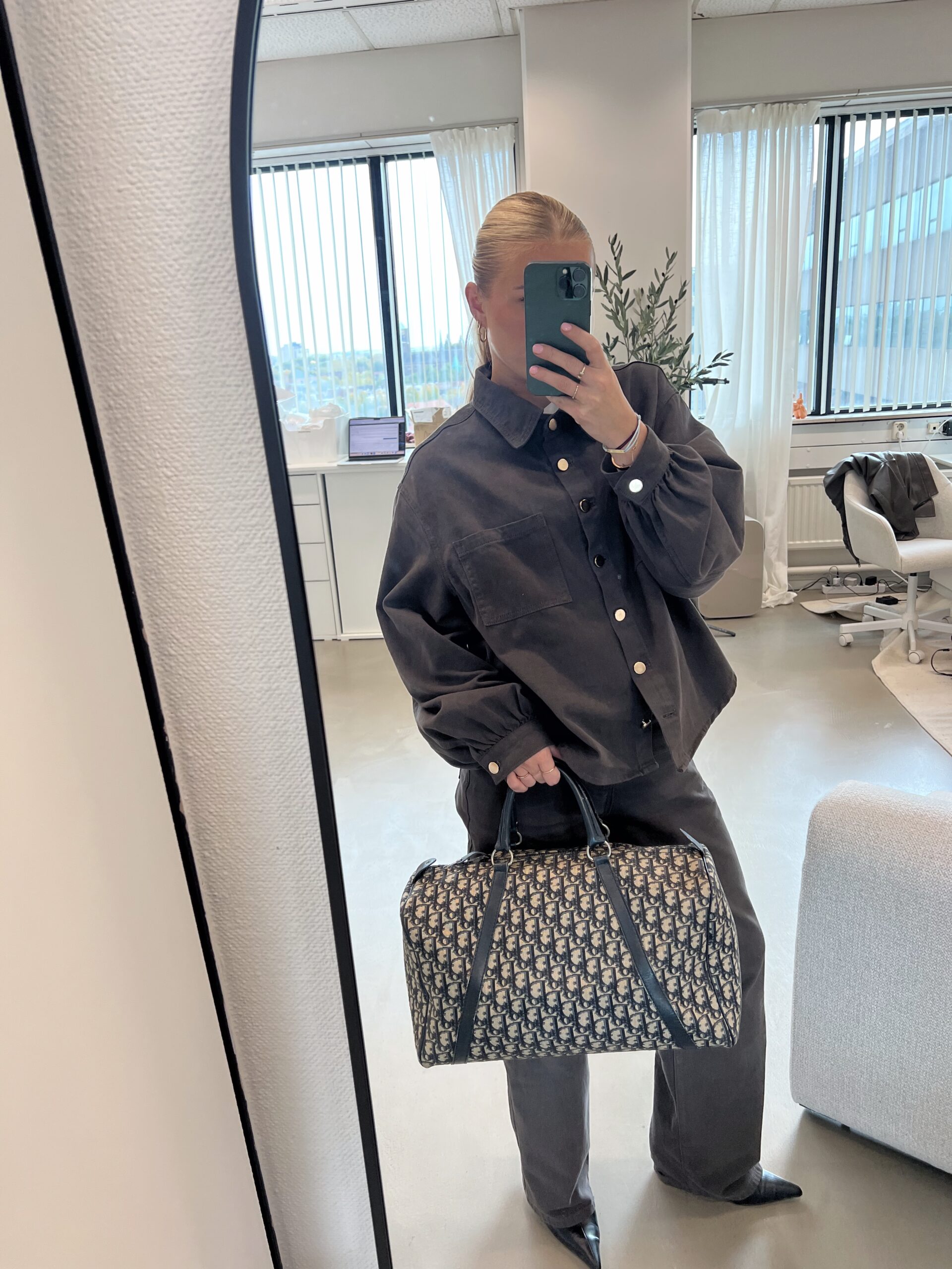 Dior Boston Bag Navy - Image 3