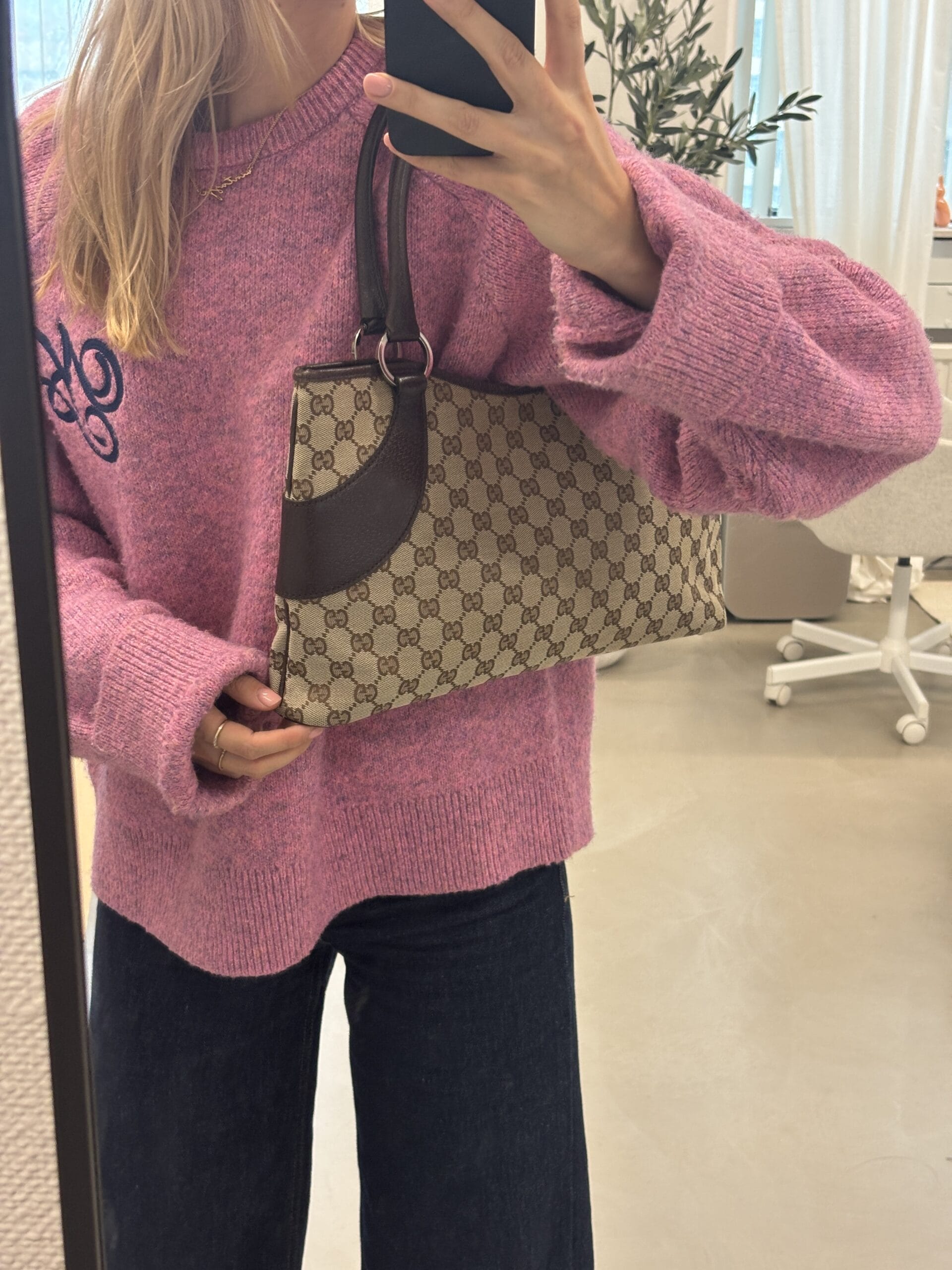 Gucci Shoulder Bag Beige Brown - Image 12
