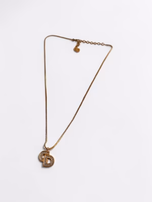 Dior Necklace CD Bold Rhinestone