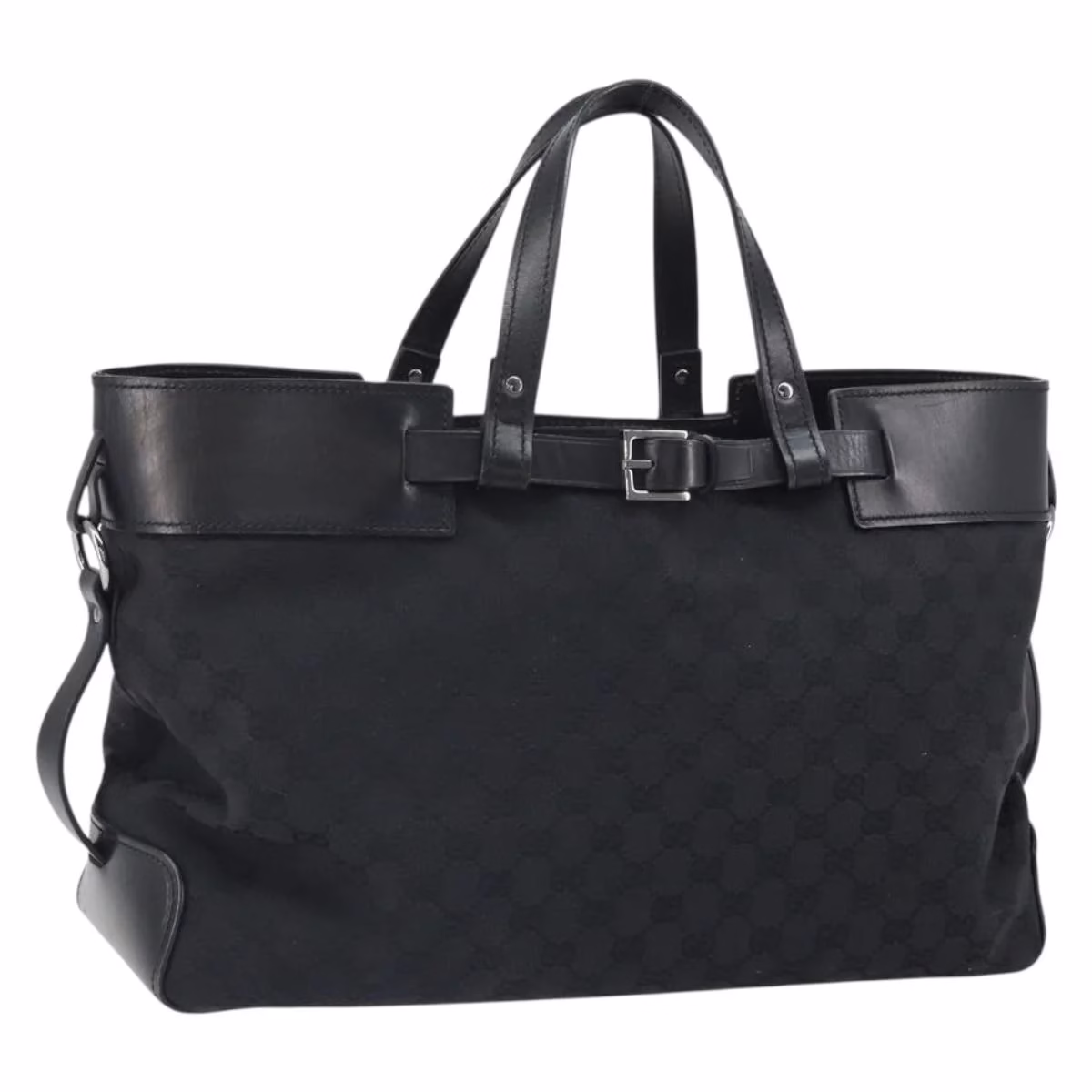 Gucci Horizontal Tote Buckle Black - Image 2