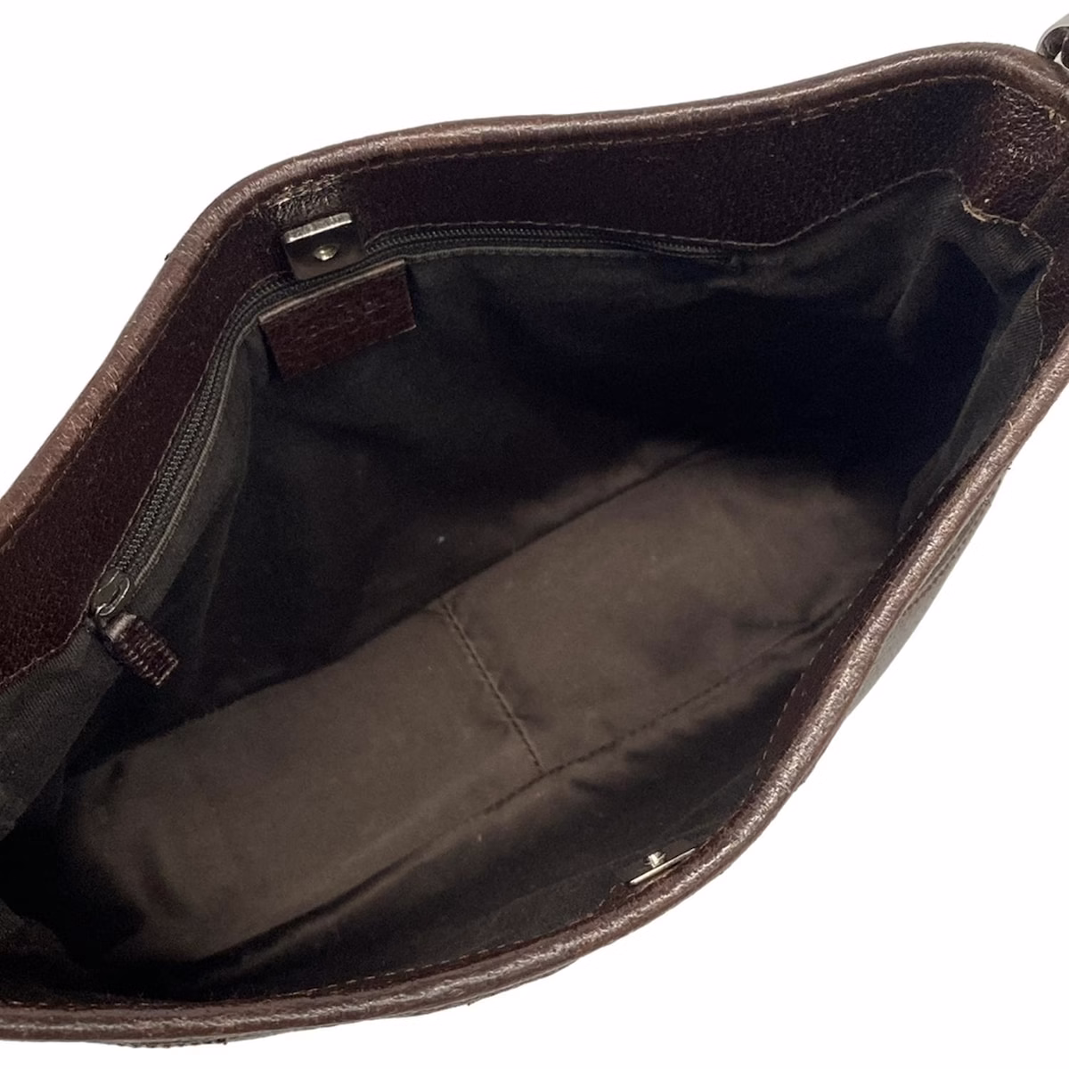 Gucci Shoulder Bag Beige Dark Brown - Image 8