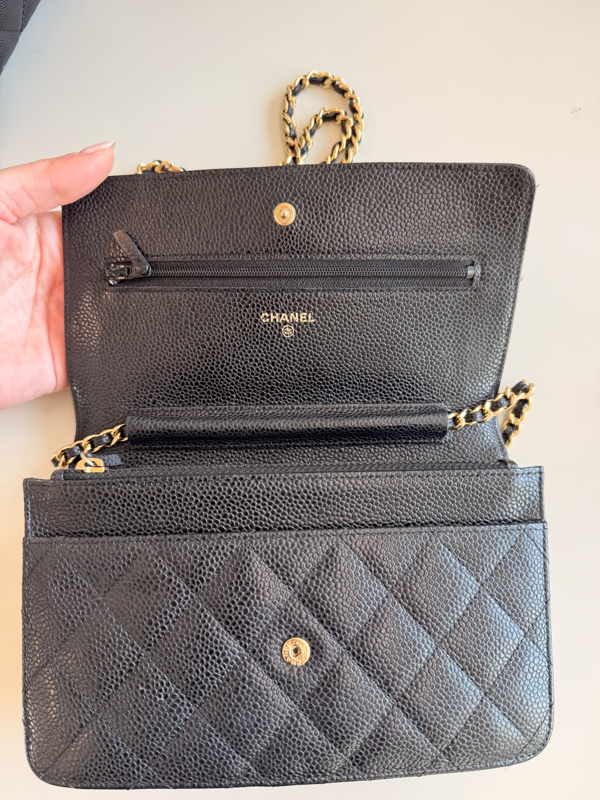 Chanel WOC Bag Caviar Black - Image 9