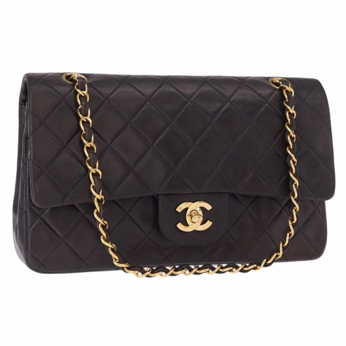 Chanel Double Flap Bag Medium Black - Image 4