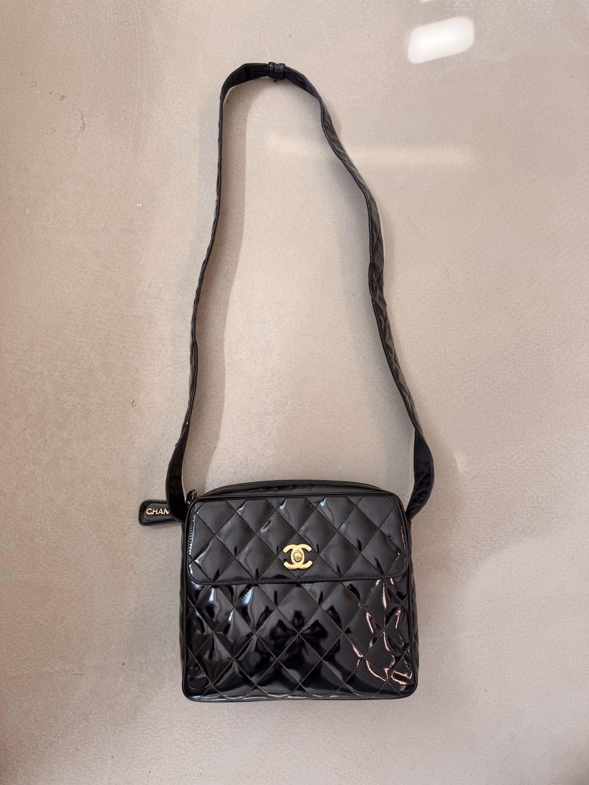 Chanel Matelasse Shoulder Bag Patent - Image 2